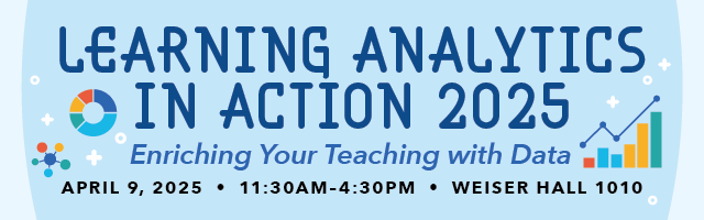 Learning Analytics in Action Email Promotion Banner